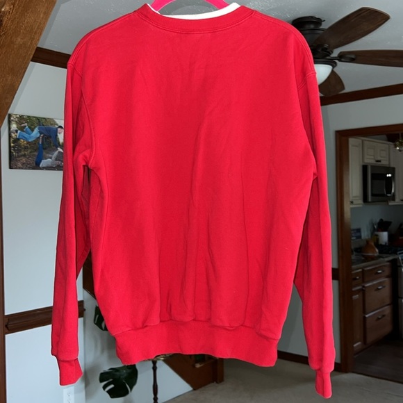 Top Stitch Medium Festive Red Snowman Sweatshirt - Picture 4 of 6